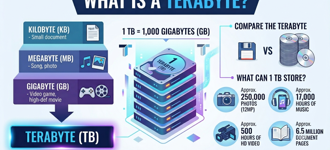 What Is a Terabyte? Definition Size and Real World Examples